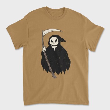 Tricou Barbati (Unisex), Grim Reaper Skull