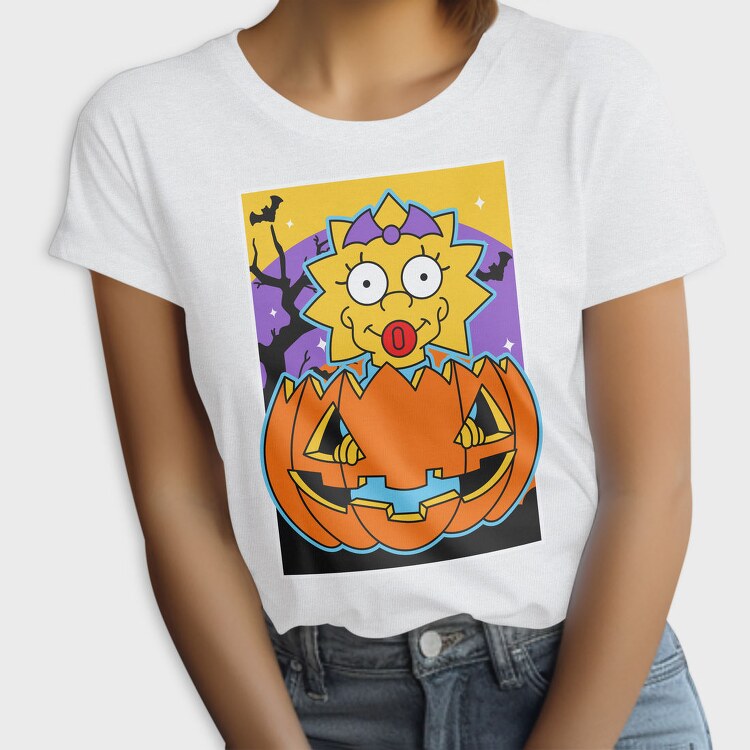 Halloween Maggie Pumpkin, Tricou Femei