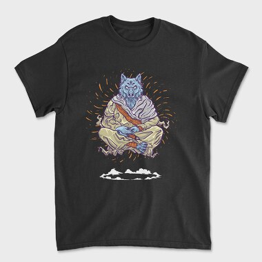 Tricou Barbati (Unisex), Monk Wolf