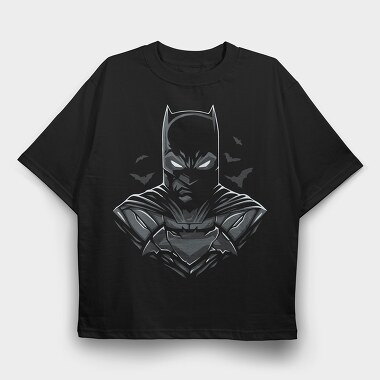 Batman Bat Signal, Tricou Oversize Barbati (Unisex)