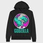 Godzilla Neon, Hanorac Oversize Barbati (Unisex)