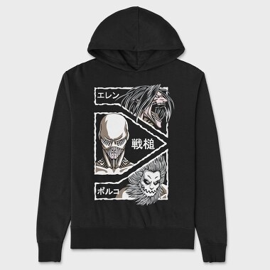 Attack on Titan 47, Hanorac Oversize Barbati (Unisex)