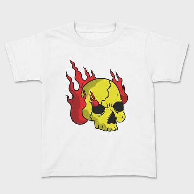 Tricou Copii, Burning Skull