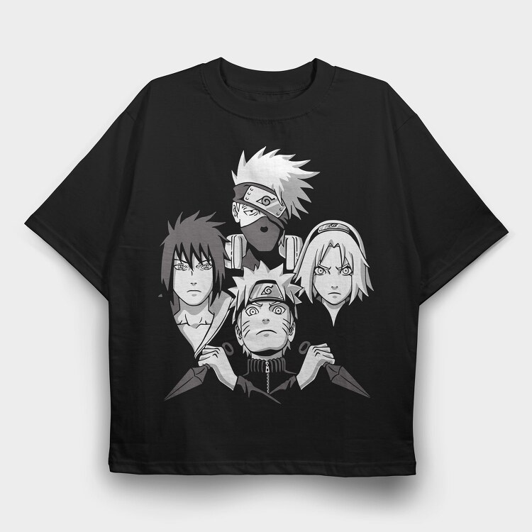 Ninja Trio Shadows, Tricou Oversize Barbati (Unisex)