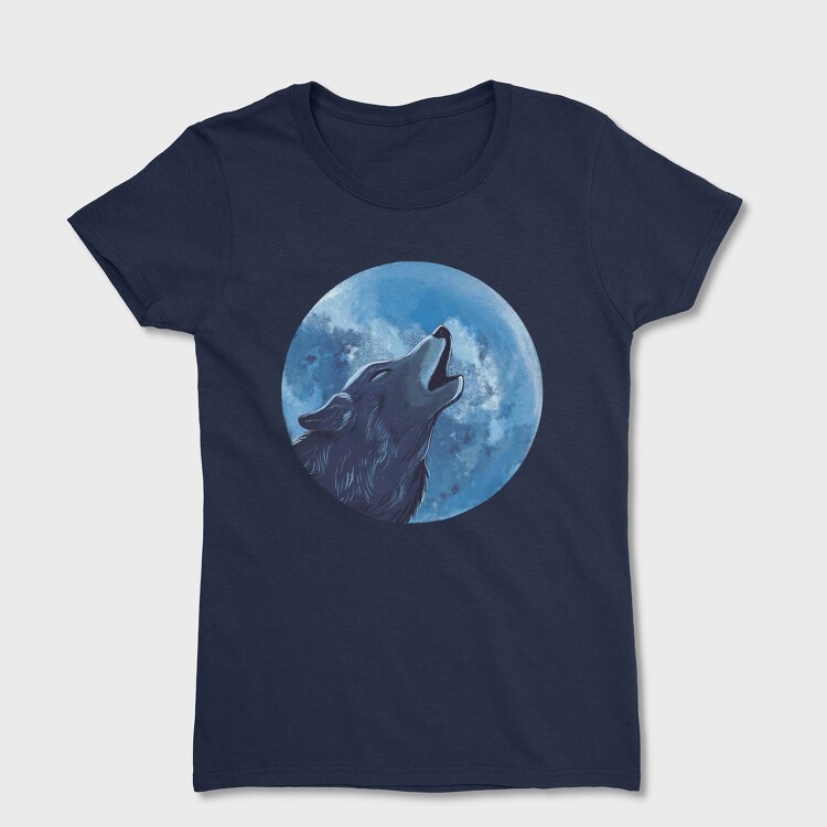 Tricou Femei, Moon Wolf