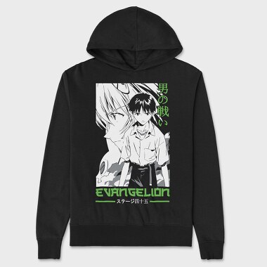 Neon Genesis Evangelion 11, Hanorac Oversize Barbati (Unisex)