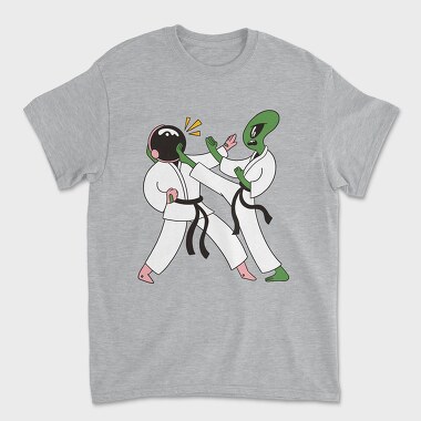 Tricou Barbati (Unisex), Astronaut Alien Karate