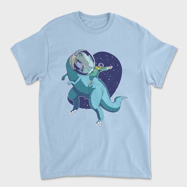 Tricou Barbati (Unisex), Astronaut Riding Dino