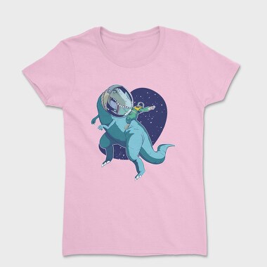 Tricou Femei, Astronaut Riding Dino