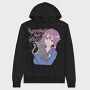 Anime Kitty Love, Hanorac Oversize Barbati (Unisex)