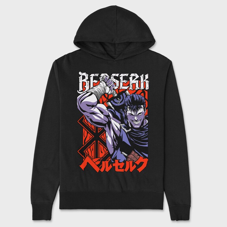 Berserk, Hanorac Oversize Barbati (Unisex)