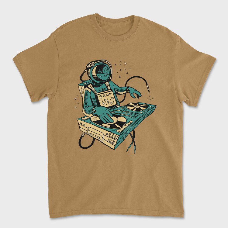 Astronaut Dj, Tricou Barbati (Unisex)