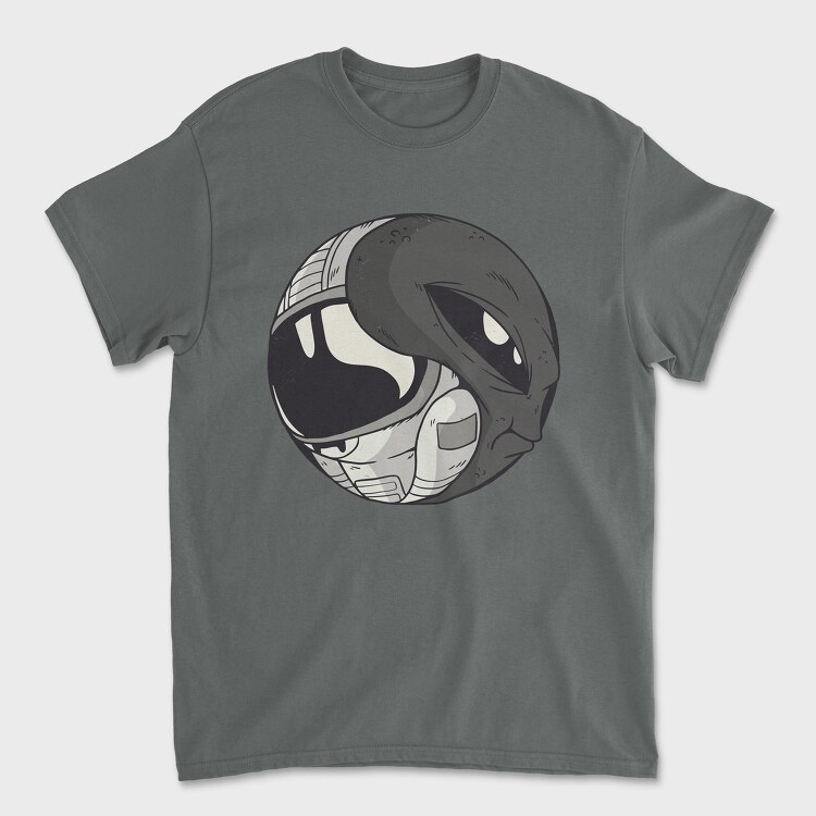 Space Yin & Yang, Tricou Barbati (Unisex)