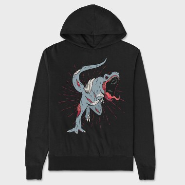 Zombie Trex, Hanorac Oversize Barbati (Unisex)