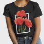 Watercolor Poppies, Tricou Femei
