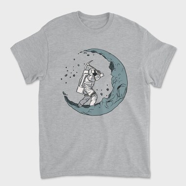 Tricou Barbati (Unisex), Astronaut Digging The Moon