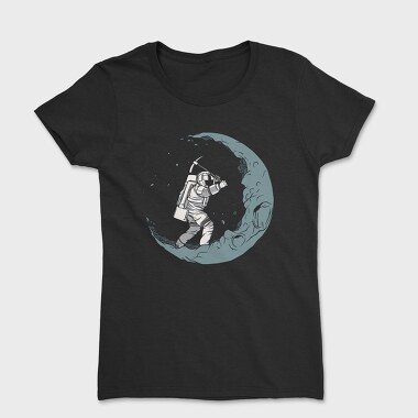 Tricou Femei, Astronaut Digging The Moon