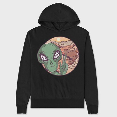 Alien Mars, Hanorac Oversize Barbati (Unisex)