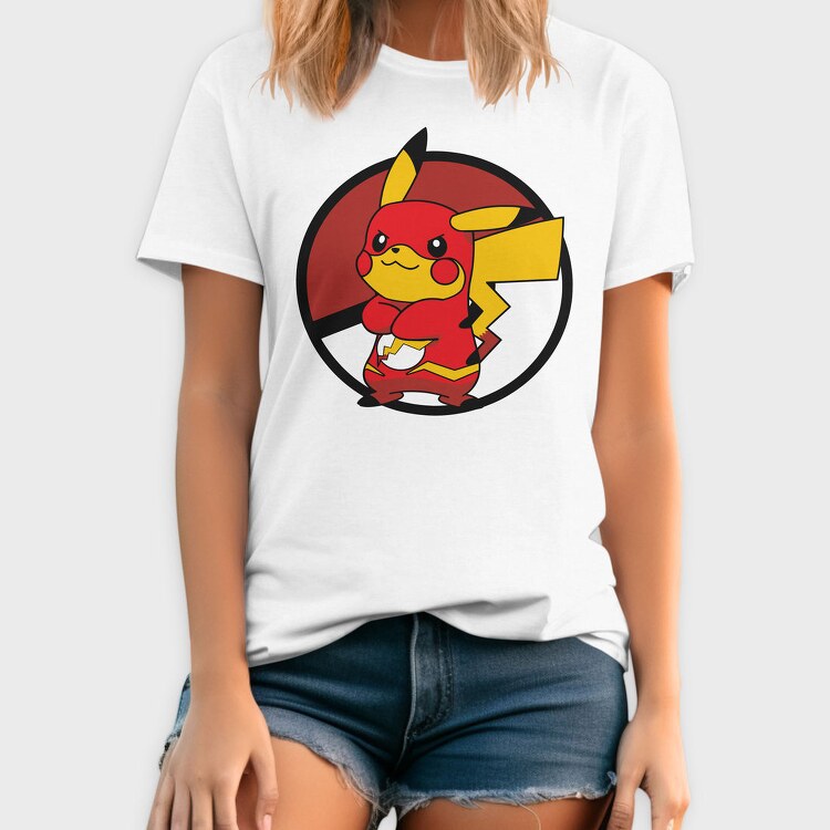Pikachu Flash, Tricou Barbati (Unisex)