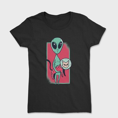 Tricou Femei, Alien Cat