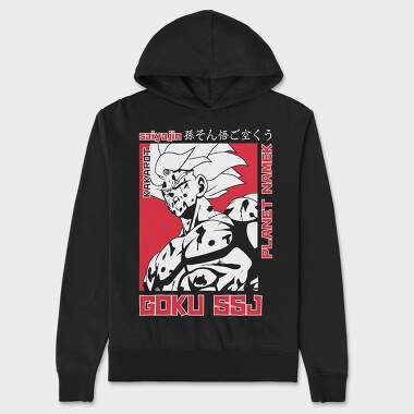 Dragon Ball Z 15, Hanorac Oversize Barbati (Unisex)