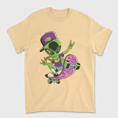 Tricou Barbati (Unisex), Alien Skate