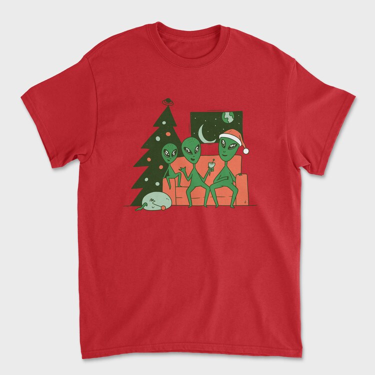 Alien Christmas, Tricou Barbati (Unisex)