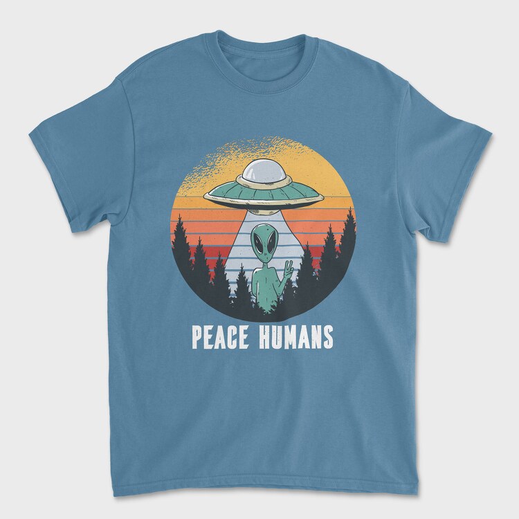 Peace Humans, Tricou Barbati (Unisex)