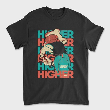 Higher Kush, Tricou Barbati (Unisex)
