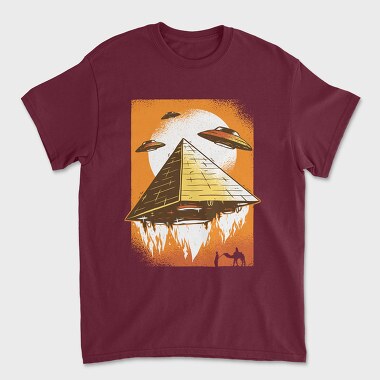 Tricou Barbati (Unisex), Ufo Pyramid