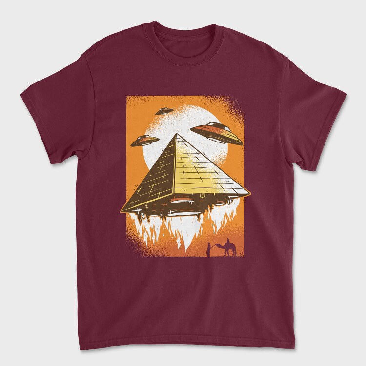 Ufo Pyramid, Tricou Barbati (Unisex)