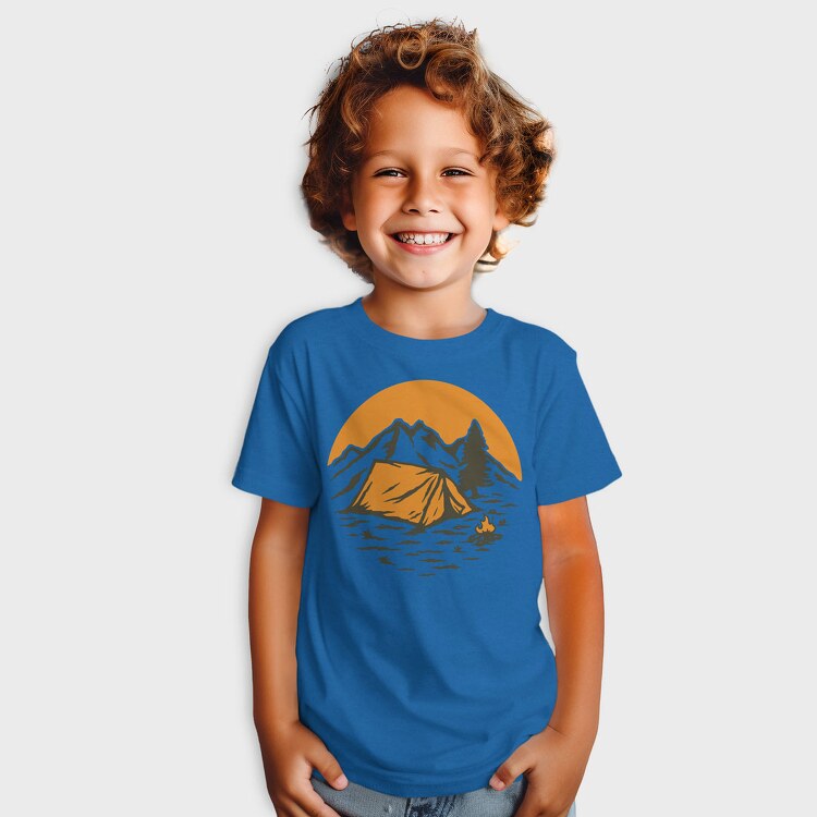 Vintage Adventure Outdoor Camping 1, Tricou Copii