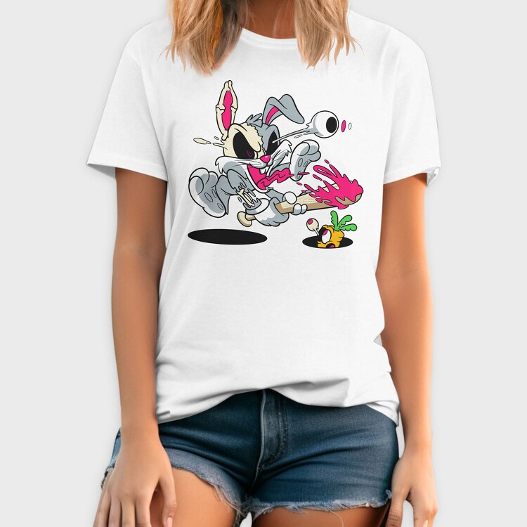 Crazy Bugs Bunny, Tricou Barbati (Unisex)