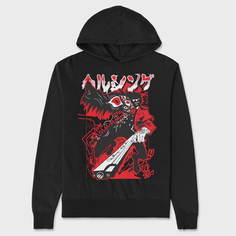 Hellsing 10, Hanorac Oversize Barbati (Unisex)