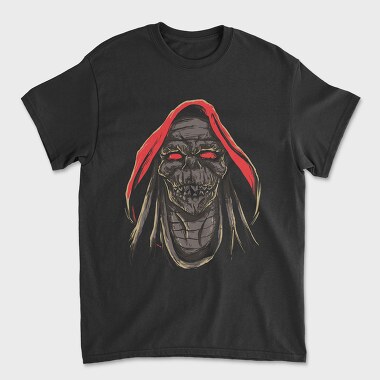 Skull Hood Red, Tricou Barbati (Unisex)