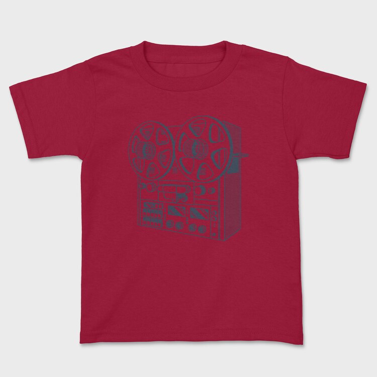 Vintage Audio Illustration 2, Tricou Copii