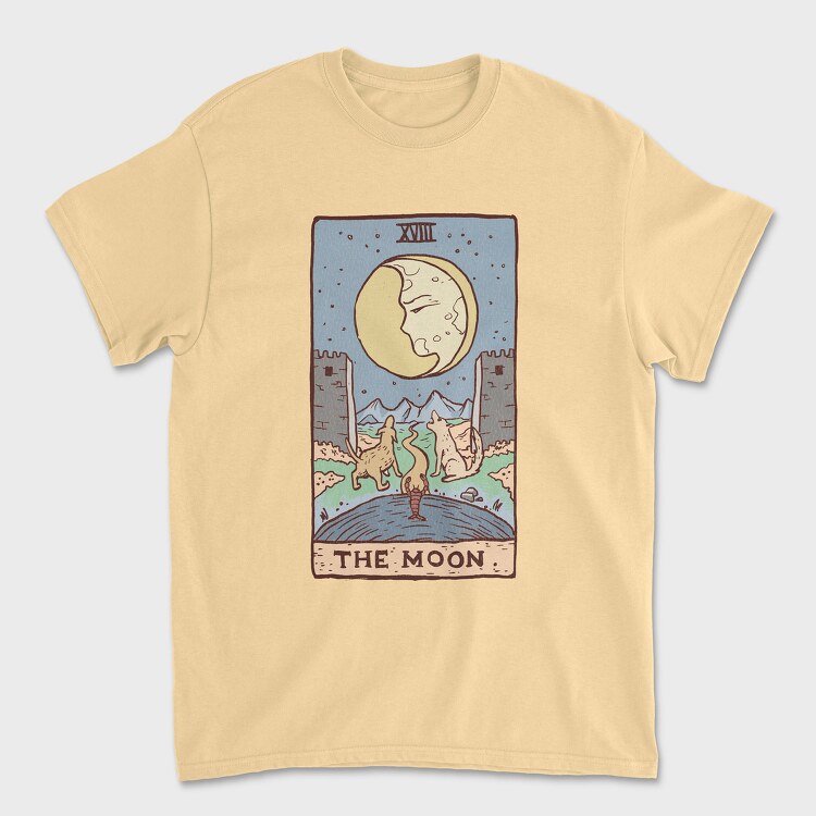 The Moon Tarot Classic, Tricou Barbati (Unisex)