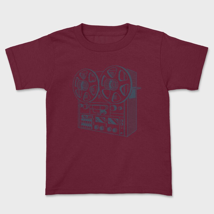 Vintage Audio Illustration 2, Tricou Copii