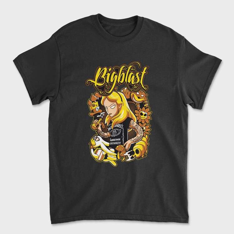 Bigblast Whiskey Girl, Tricou Barbati (Unisex)
