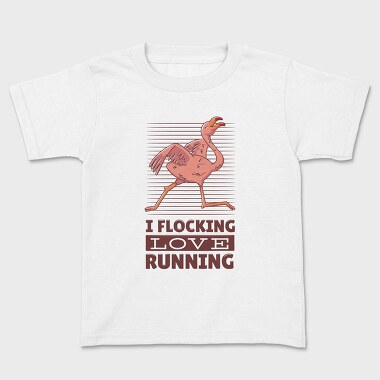 Tricou Copii, Flamingo Running