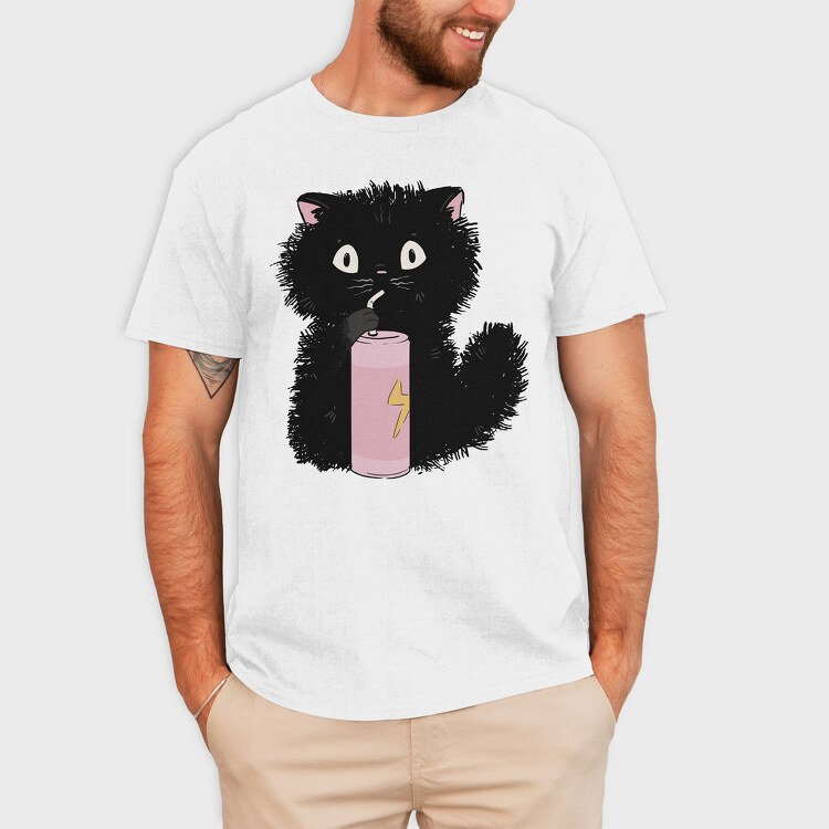 Black Cat Soda, Tricou Barbati (Unisex)