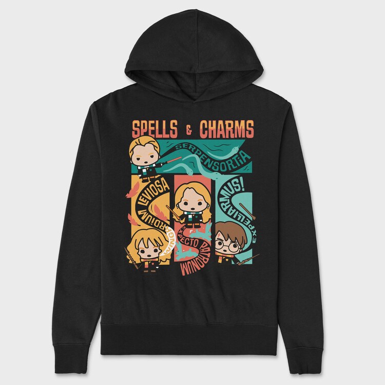 Spells and Charms Harry Potter, Hanorac Oversize Barbati (Unisex)