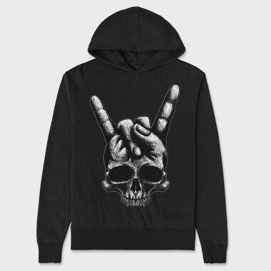 Hanorac Barbati (Unisex), Heavy Metal Skull