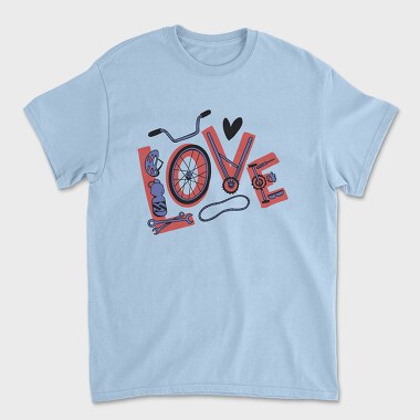 Love Cycling, Tricou Barbati (Unisex)