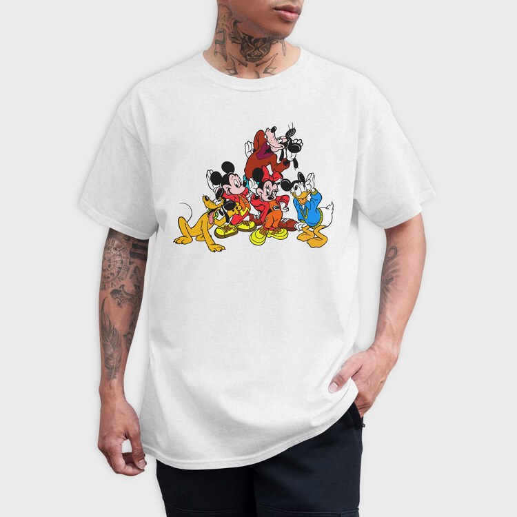Cartoon Retro Disney 1, Tricou Barbati (Unisex)