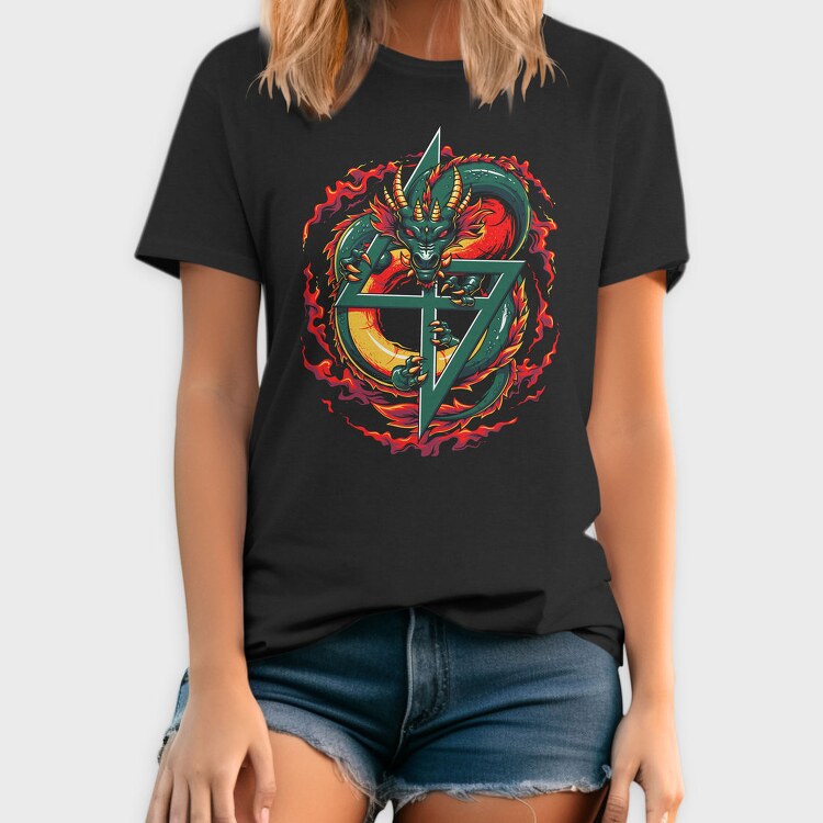 Dragon Flame Symbol, Tricou Barbati (Unisex)