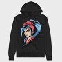 Blue Hair Bandit, Hanorac Oversize Barbati (Unisex)
