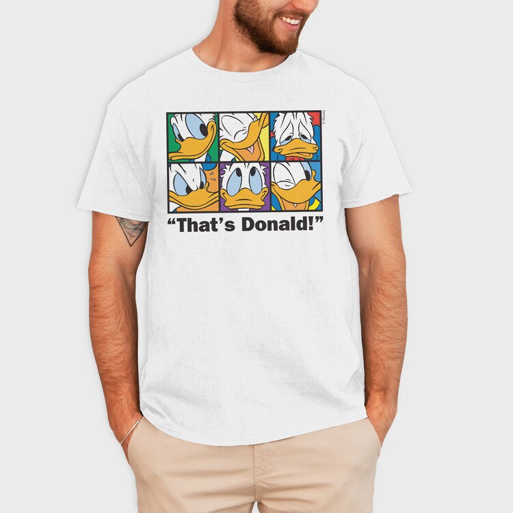 Cartoon Retro Donald Duck 1, Tricou Barbati (Unisex)