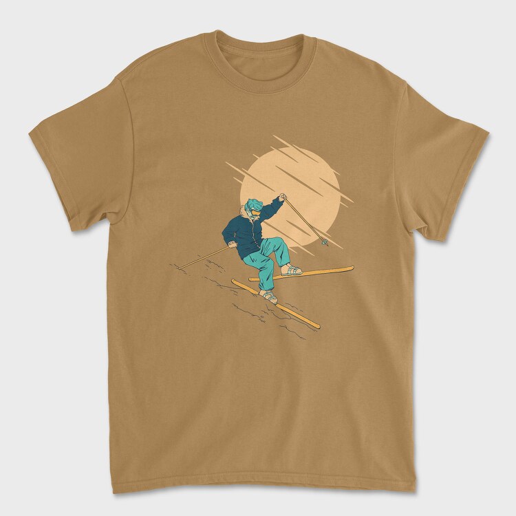 Skier Falling, Tricou Barbati (Unisex)