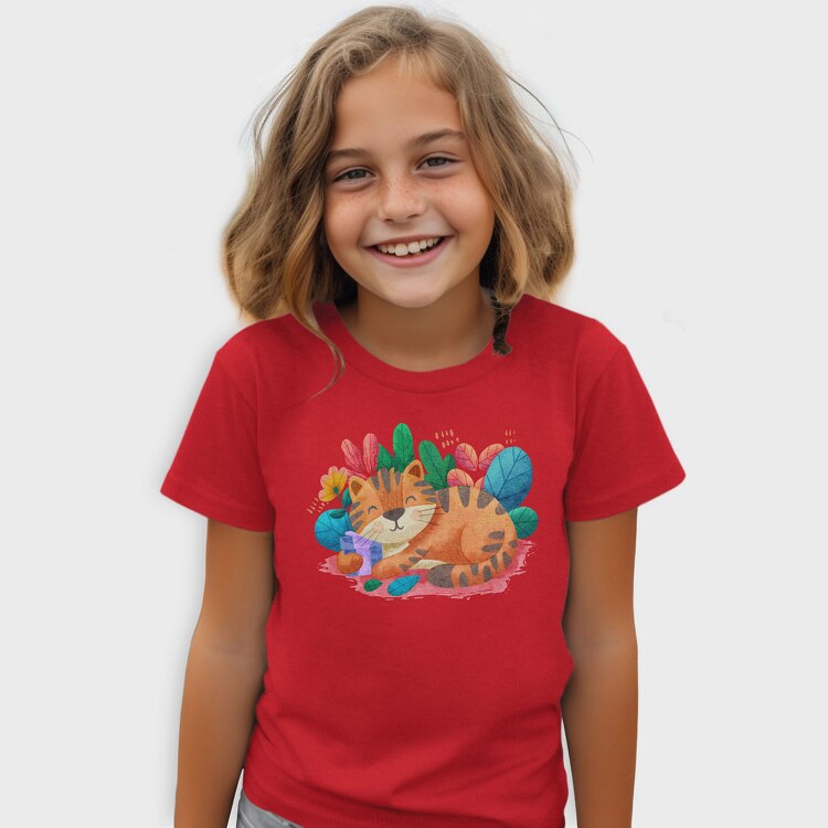Watercolor Cat, Tricou Copii